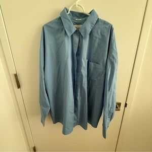 Abercrombie & Fitch Light Blue Oversized Boyfriend Shirt